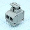 DG235-3.81-02P-11-00A(H), нажимной безвинтовой клеммный блок на 2 контакта. зажим типа торцевой контакт. серия dg235-3.81