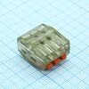 PCT-313, клеммник быстрозажимной 3-х контактный сечение 0.08-2.5 кв.мм