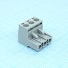 BCP-508- 3 GY, разъемы для печатной платы, номинальный ток: 12 a, расчетное напряжение (iii/2): 320 в, номинальное сечение: 2,5 мм?, полюсов: 3, размер шага: 5,08 мм, тип подключения: винтовой зажим с натяжной гильзой, цвет: сигнальный серый
