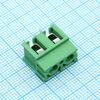DG302-7.5-02P-14-00A(H), винтовой клеммный блок с защитой провода, 2 контакта. серия dg302-7.5