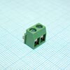 DG126R-5.0-02P-14-00A(H), винтовой клеммный блок с защитой провода, 2 контакта. серия dg126r-5.0