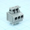 DG235-3.81-03P-11-00A(H), нажимной безвинтовой клеммный блок на 3 контакта. зажим типа торцевой контакт. серия dg235-3.81