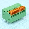 DG141R-2.54-08P-14-00A(H), нажимной безвинтовой клеммный блок на 8 контактов. зажим типа торцевой контакт. серия dg141r-2.54