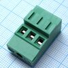 KF128G-5.08-03P-14, винтовой клеммный блок c рельефной обоймой, 3 контакта