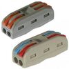PCT-222, клеммник быстрозажимной 4-х контактный 2-х проводный сечение 0.08-2.5 кв.мм