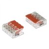 PCT-414 ORANGE, клемма зажимная соединительная безвинтовая 4 провода сечение 0.5-2.5 кв.мм