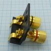 Зажим 0017 мет. Gold, терминал 35/27мм, 2 винтовых зажима
