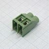 KF635-6.35-02P-14, винтовой клеммный блок c рельефной обоймой, 2 контакта