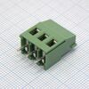 KF129-5.0-03P-14, винтовой клеммный блок c рельефной обоймой, 3 контакта