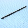 DS1004-1X40F12-B, соединитель штыревой цанговый однорядный 40pin для монтажа в отверстия, шаг 2.54мм (l=11.96мм)