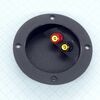Зажим TM-106A-pl d=105mm Gold, терминал диаметром 105мм, 2 винтовых пластиковых зажима