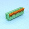 DG141V-2.54-18P-14-00A(H), нажимной безвинтовой клеммный блок на 18 контактов. зажим типа торцевой контакт. серия dg141v-2.54