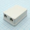 TJ6P4C*2 SURFACE 58x42x24 бел., tj6p4c розетка на панель на два гнезда