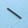 DS1002-01-1X20V13-JK, гнезда цанговые однорядные для монтажа в отверстия 20pin, шаг 2.54мм