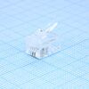 DS1121-P40T, вилка rj11 plug 4p4c