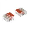 PCT-413 ORANGE, клемма зажимная соединительная безвинтовая 3 провода сечение 0.5-2.5 кв.мм