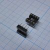 SCSM-08 (2.54mm), dip-панель цанговая под микросхему 8pin, шаг 2.54мм, ширина 7.62мм