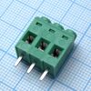 DG632-5.0-03P-14-00A(H), винтовой клеммный блок c рельефной обоймой, 3 контакта. серия dg632-5.0