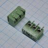 DG301-5.0-03P-14-00AH, винтовой клеммный блок с защитой провода, 3 контакта. серия dg301-5.0