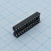 DS1009-24AT1NX-0A2, dip-панель под микросхему 24pin, шаг 2.54мм, ширина 7.62мм
