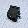 KLS12-143-4P4C-W-1-01, pcb modular jack 57 series,4p4c,with panel,black,fu"