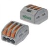 222-413 WAGO, клемма универсальная серия 222 3 контакта