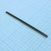 DS1004-1X40F11-B, соединитель штыревой цанговый однорядный 40pin для монтажа в отверстия, шаг 2.54мм (l=10мм)