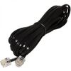 RJ-11 (6P-4C) 10M. BLACK, разъем rj-11 (6p-4c) 10m. black