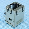 936263006, соединитель rj-45 розетка 8 контактов шаг 1.27мм угловой монтаж в отверстие 14 терминалов 1 порт лоток