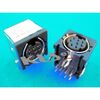 KLS1-285L-07-B, мини din гнездо 7 контактов монтаж в отверстие
