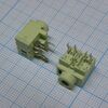 TRS 3.5 (mini jack) PJ317 зел., разъем стерео аудиогнездо 3.5 мм