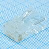 TPR-8P8C-S3, вилка rj-45 для круглого кабеля, 3 зубца, тип х