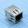 L-KLS12-TL002-1X1-G/Y-1-03, разъем rj45, экранированный со светодиодами (жёлтый/зелёный) и трансформатором, 8p8с
