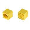 TJ3-8P8C YELLOW, разъем rj-45 - 8p/8c