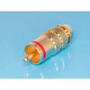 RPC-3GT-R, разъем rca-тюльпан, вилка на кабель, позолоченный, изолятор тефлон, красный
