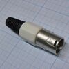 CANNON 78W 3M, аудио разъём xlr - вилка кабельная, 3 контакта, цвет - белый