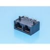 TJ9-8P8C-02, разъем на плату 8p8c, тип 9, 2 гнезда
