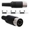 7-0251 7P, разъем din 7, вилка на кабель 7pin, 1а