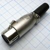 CANNON 67 7F, аудио разъём xlr - розетка кабельная, 7 контактов, цвет - серебристый
