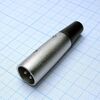 CANNON 48 3M, аудио разъём xlr - вилка кабельная, 3 контакта, цвет - серебристый