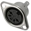 7-0253 5P, разъем din 7, розетка на корпус 5pin, 1а