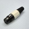 CANNON 81W 3F, аудио разъём xlr - розетка кабельная, 3 контакта, цвет - белый
