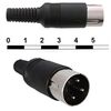 7-0251 3P, разъем din 7, вилка на кабель 3pin, 1а