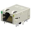 1-2301994-1, разъем модульный rj45 jack со светодиодом, 1 x 1 (порт), 8p8c, монтаж в отверстие
