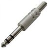 SZC-0057 / 6.3 MM STEREO, разъём аудио штекер стерео 6.35 мм, металлический
