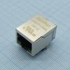 HR911105A, гнездо rj45 на плату 0.85 inch, tx 1ct:1ct rx 1ct:1ct встроенный светодиод зеленый /желтый