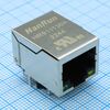 HR911130A, разъем rj45 со светодиодами для приложений 10 / 100base-tx