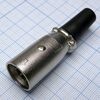 CANNON 66 7M, аудио разъём xlr - вилка кабельная, 7 контактов, цвет - серебристый