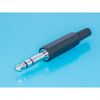 AUD-21, штекер аудио 1/4" стерео, пластмассовый корпус