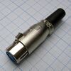 CANNON 67 5F, аудио разъём xlr - розетка кабельная, 5 контактов, цвет - серебристый